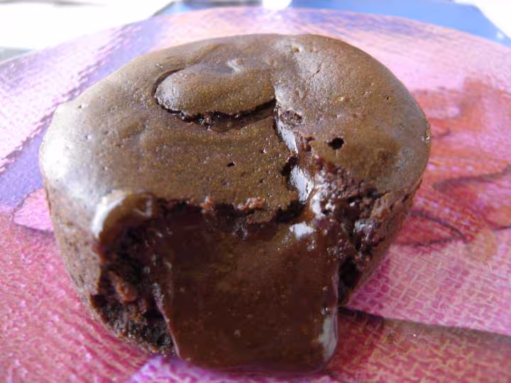 Interieur du coulant au chocolat