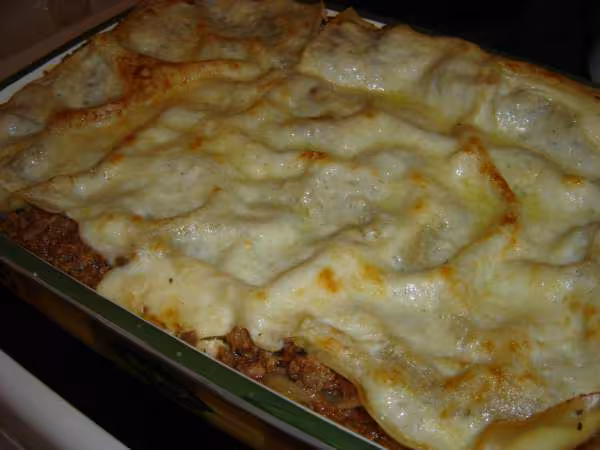 Lasagnes a la bolognaise apres cuisson