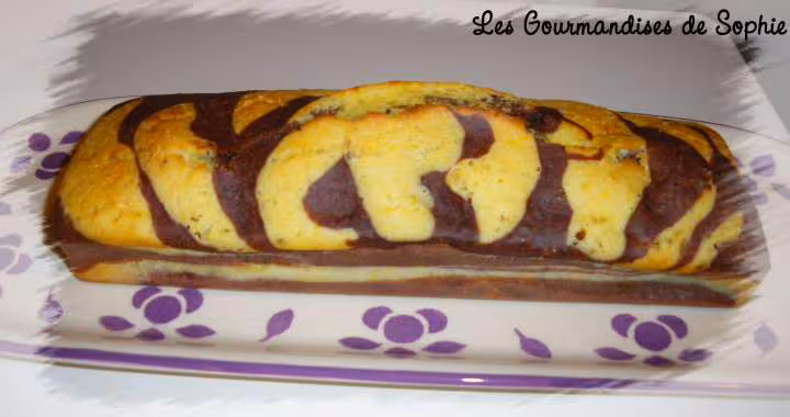 Marbre au chocolat blanc et au chocolat noir