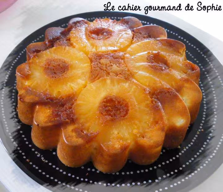 Moelleux a l ananas caramelise