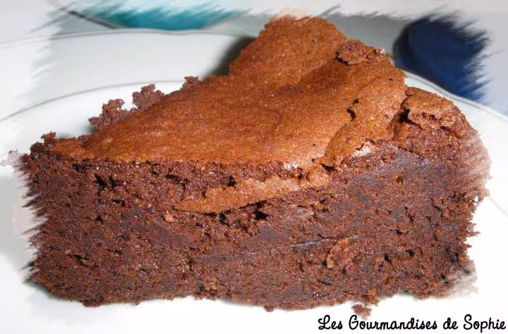 Moelleux mousseux craquele au chocolat