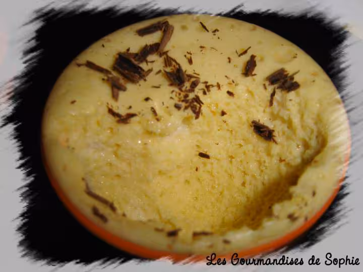 Mousse au chocolat blanc detail