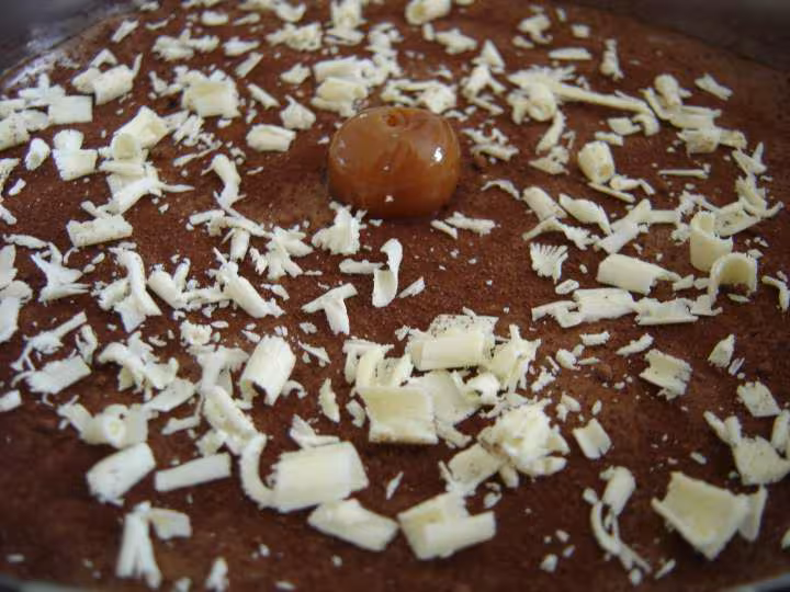 Mousse legere chocolat griottes