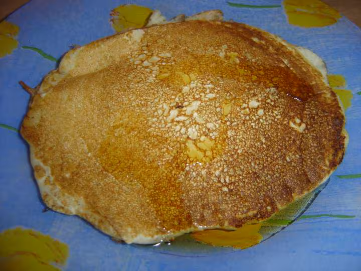 Pancake nappe avec du sirop d erable