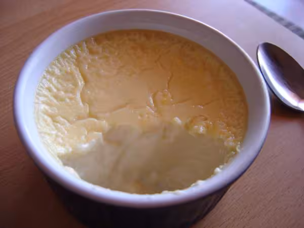 Petit pot de creme a la vanille