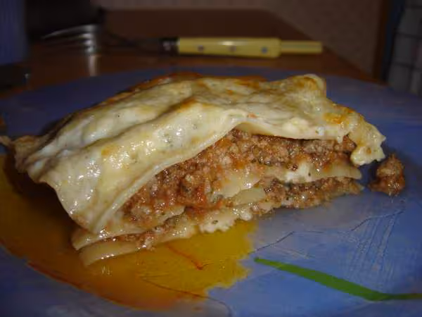 Portion de lasagnes