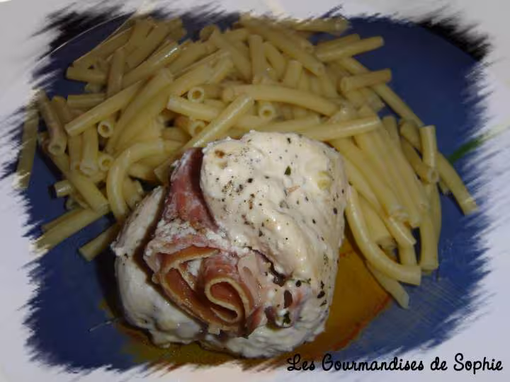 Roulade de poulet a la mediterranneenne