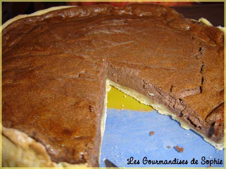 Tarte au fromage blanc et au cacao