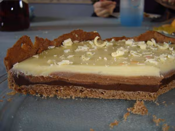Tarte aux 3 chocolats en coupe