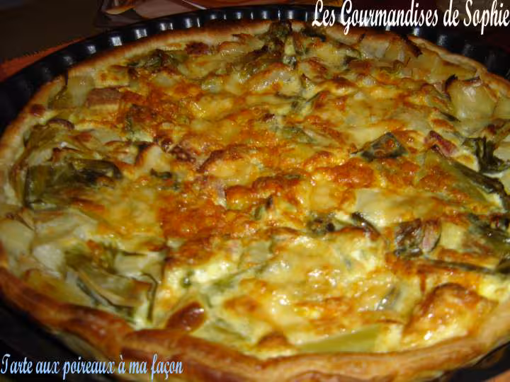 Tarte aux poireaux a ma facon