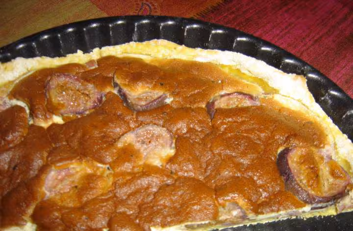 Tarte salee aux figues et lardons