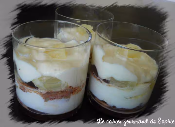 Tiramisu vanille a l ananas et au chocolat