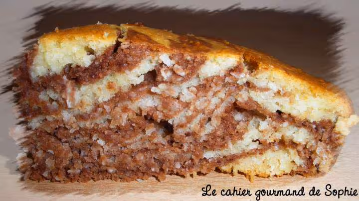 Ultra moelleux coco marbre au cacao