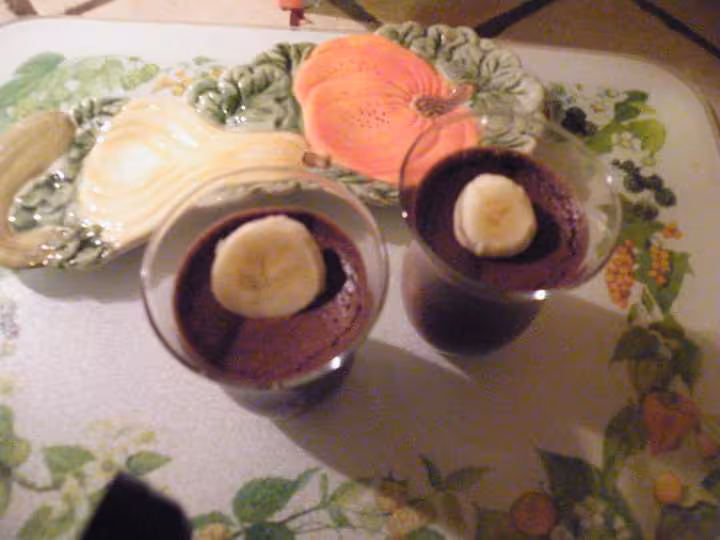 Verrine chocolat banane