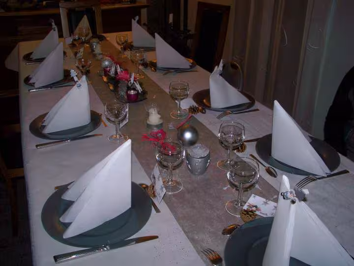 Deco de table reveillon de noel