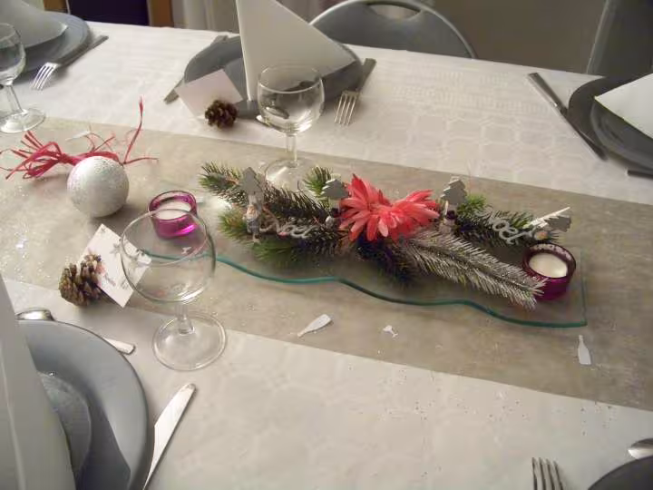 Deco de table reveillon de noel