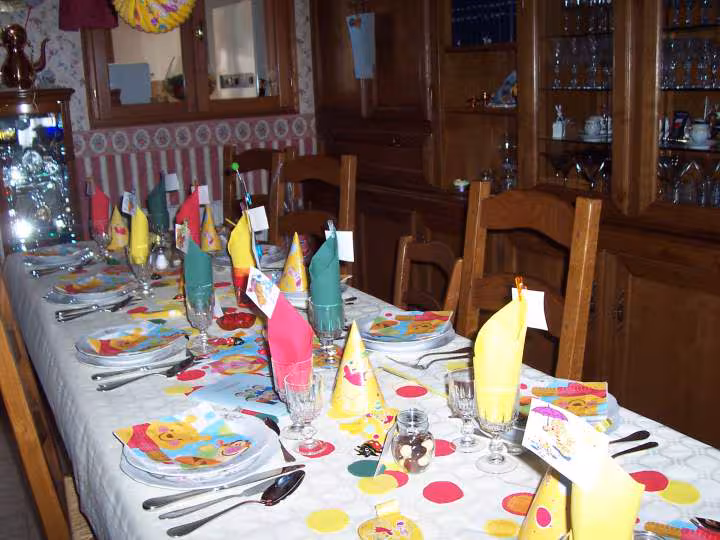 Tables de fete winnie