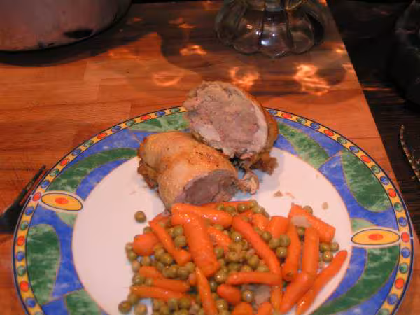 Cuisse de poulet farcie