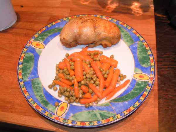 Cuisse de poulet farcie non decoupee