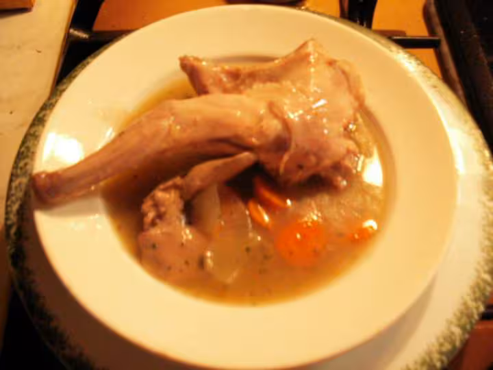 Lapin en blanquette