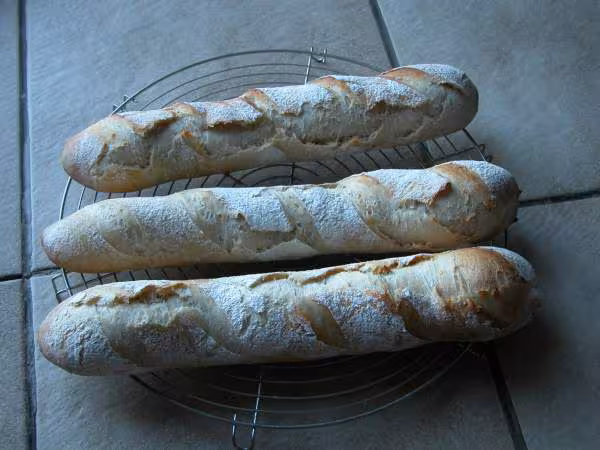 Mes toutes premieres baguettes au levain
