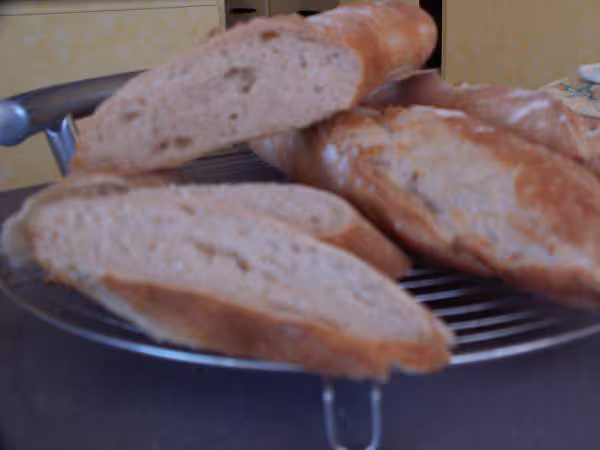 Baguette levain et poolish mie 1