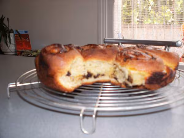 Chinois sur recette de the brioc spirale aux myrtilles