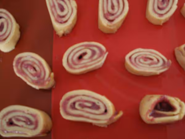 Essai spirales aux framboises recette de flore