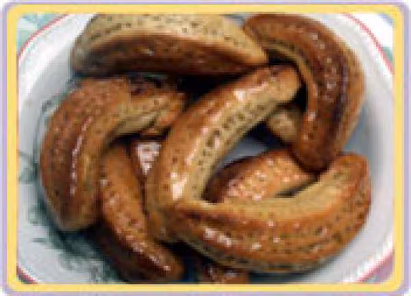 Petits croissants fourres