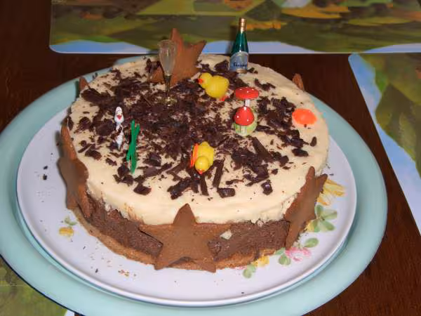 Un entremet poire chocolat pour paques 2006