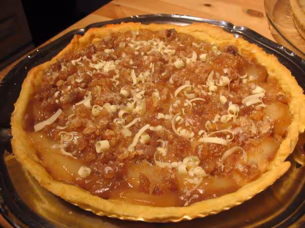 Tarte aux poires et aux marrons