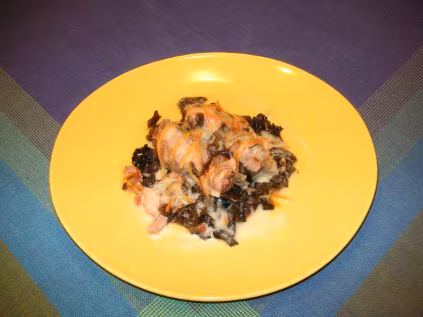 Veau aux champignons noirs