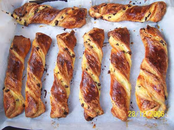 Tortillons au chocolat