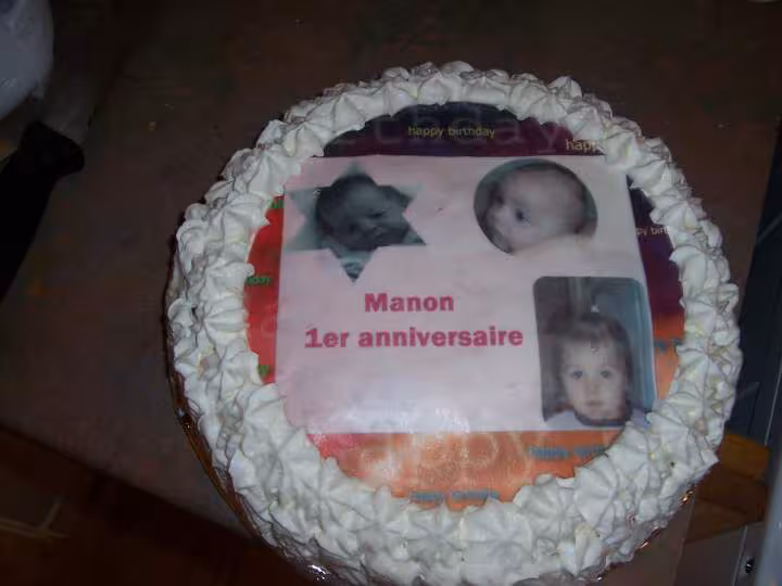 Gateau choco poire des 1an de manon