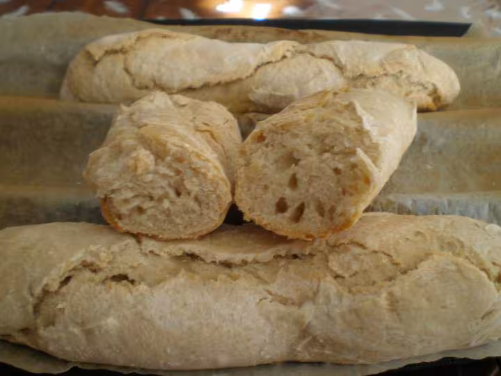 Baguette en coupe