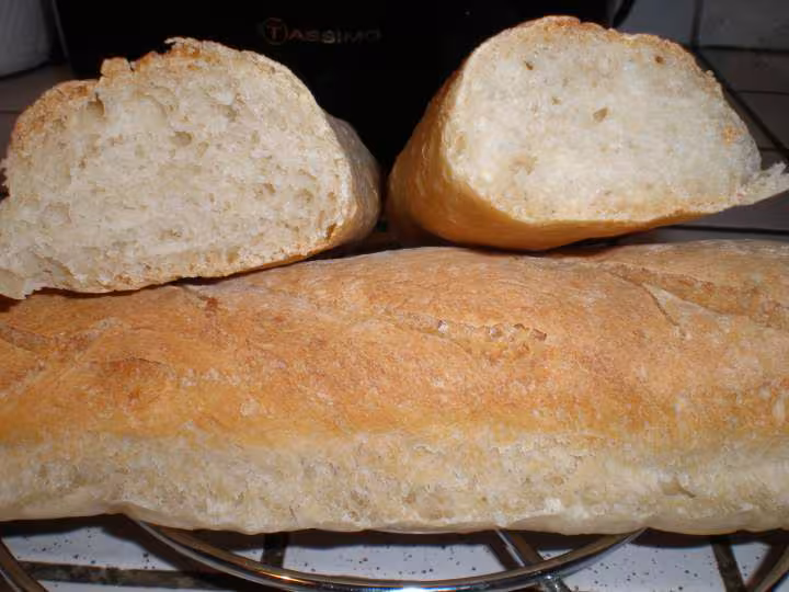 Baguette en coupe