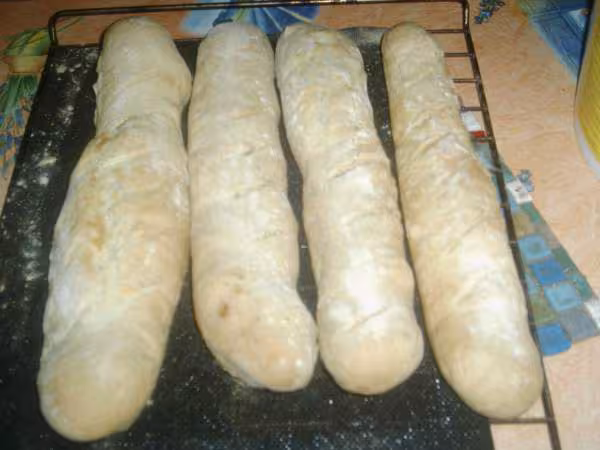 Baguettes blanches en autolyse de zabou