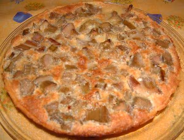 Tarte a la rhubarbe