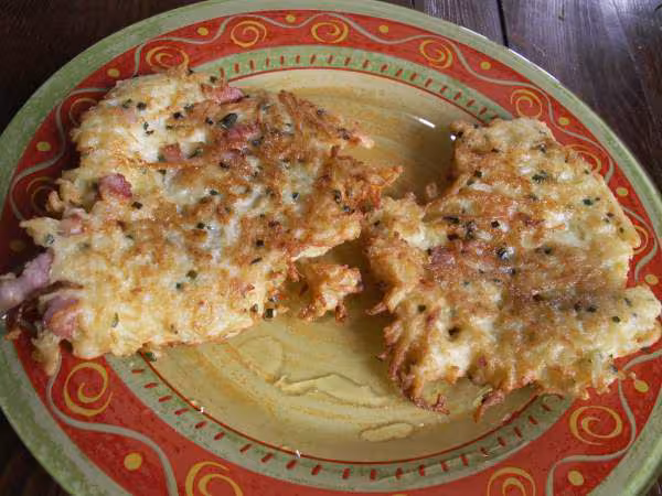 Galette de pommes de terre aux lardons