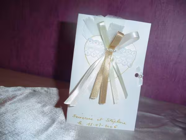Mini jarretieres sur carte