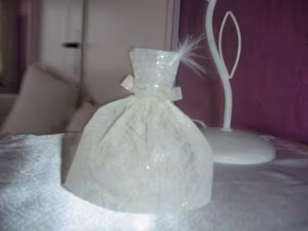 Passer la jupe au dessus du sachet bustier et voila le resultat