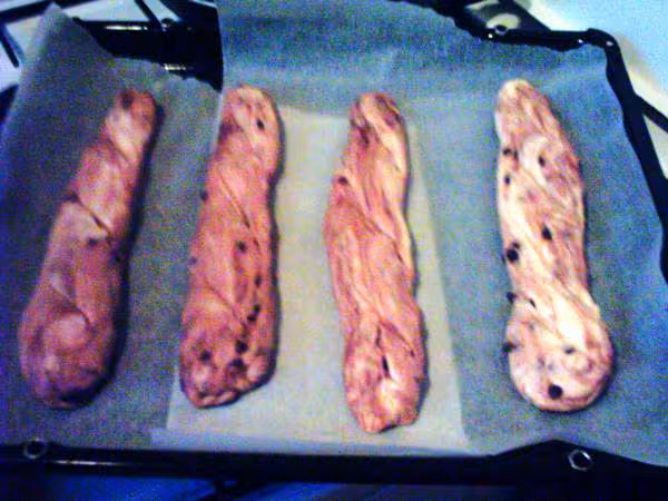 Baguettes viennoises avant cuisson