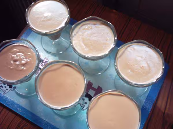 Creme au chocolat avec la farine franc fine fleur de mais