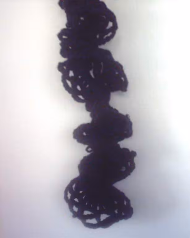 Detail de l echarpe torsadee