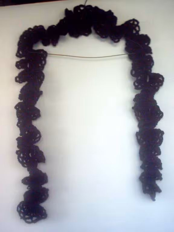 Echarpe torsadee au crochet