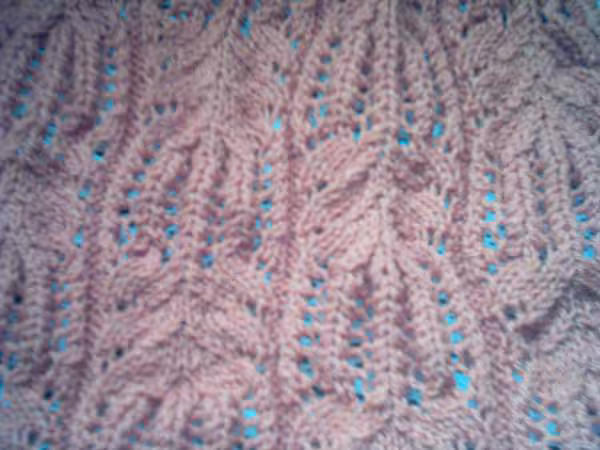 Point ajouree de mon pull le detail