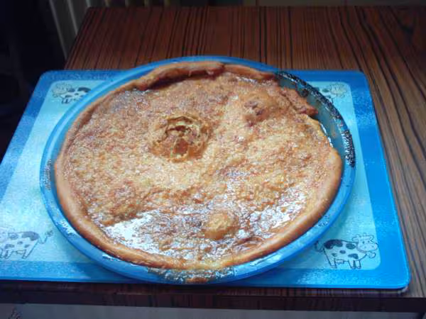 Tarte au sucre cuite