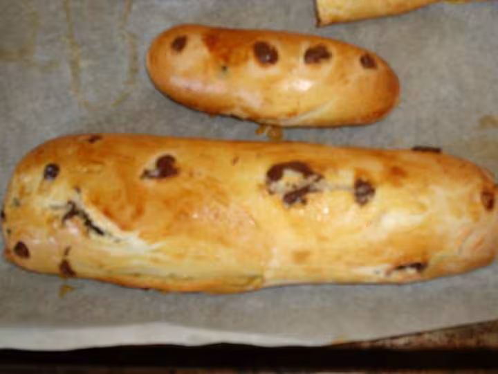 Baguettes viennoises aux pepites de chocolat