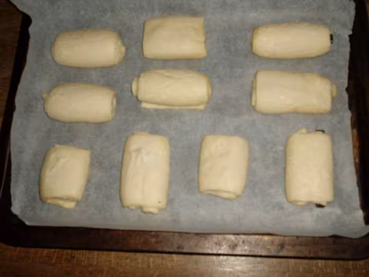 Pains au chocolat apres levee
