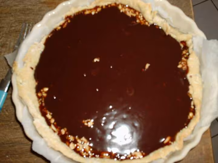 Tarte choco cacahuete